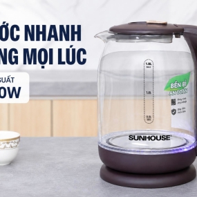 Ấm đun siêu tốc Sunhouse 1.8 lít SHD1212