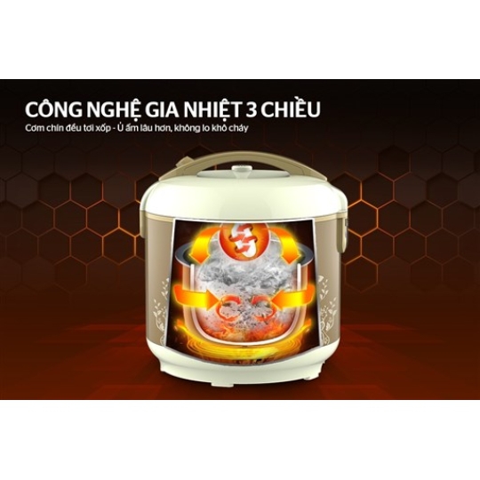 NỒI CƠM ĐIỆN 1.8L SUNHOUSE SHD8616