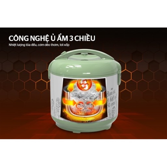 NỒI CƠM ĐIỆN 1.8L SUNHOUSE SHD8621