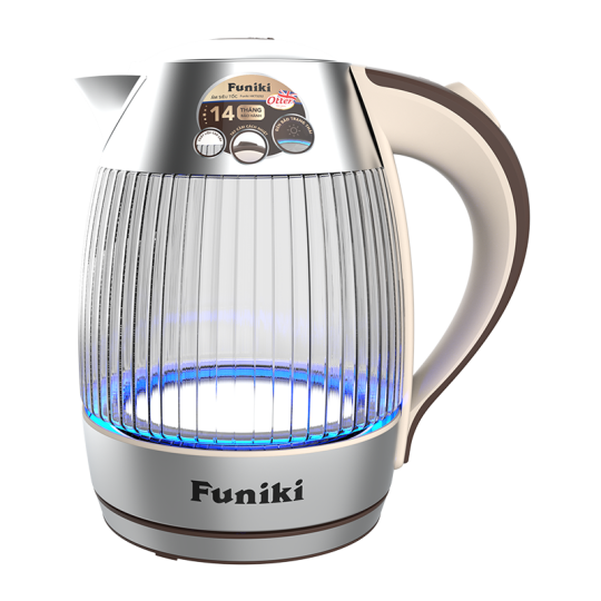 Ấm siêu tốc thủy tinh 1,8 lít Funiki HKT5252